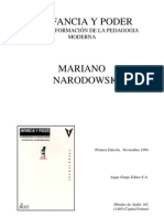 NARODOWSKI, Mariano. Infancia y Poder. Cap. 1