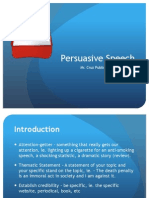 Persuasive Speech