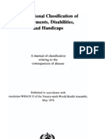 WHO - International Classification of Impairments, Disabilities and Handicaps - Eng