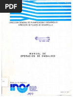 INOS. Manual de Operación de Embalses