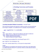 Conversions and Formulas