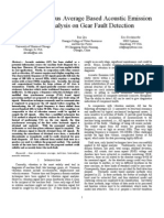 Time Synchronous Average Based Acoustic Emission Signal Analysis On Gear Fault Detection