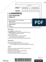 Edexcel IGCSE May 2012 Chemistry Paper - 2