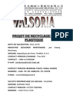 Projet de Recyclage de Plastique