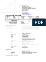 Details of Academic Qualifications: Minor Research Project