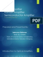 EDFA Amplifier Raman Amplifier Semiconductor Amplifier: A Comparison Based Study