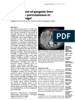 Management of Pyogenic Liver Abscesses - Percutaneous or Open Drainage?