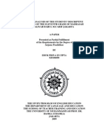 Error Analysis Thesis