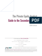 The Private Equity Analyst: Guide To The Secondary Market