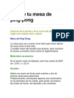 Hacete Tu Mesa de Ping