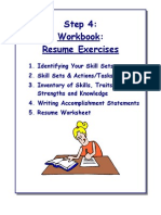 Work Book Resume Exercises