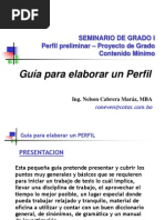 Seminario Presentacion Perfil Proyecto