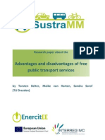 Advantages and Disadvantages of Free Public Transport Services