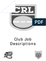 Club Job Descriptions