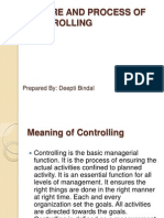 Nature and Process of Controlling