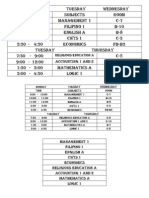 Accounting 1 and 2: Religious Education A