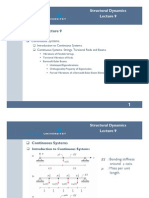 Outline of Lecture 9: Structural Dynamics