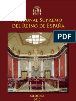 Memoria 2010 Tribunal Supremo