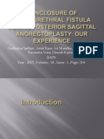 Nonclosure of Rectourethral Fistula During Posterior Sagittal Anorectoplasty