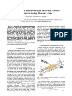 Suppression of Intermodulation Distortion in Phase-Modulated Analog Photonic Links