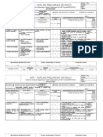 Analise Preliminar de Riscos - FMEA