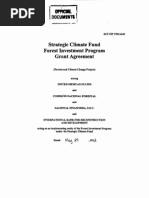 (Documits: Strategic Climate Fund Forest Investment Program Grant Agreement