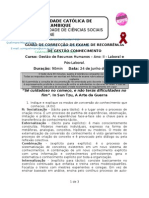 Guião de Correcção de Exame de Recorrência de Gestão Conhecimento