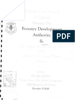 Private Use Permit Between The Forestry Development Authority and The People of Doe Clan, Grand Bassa County December 17, 2010