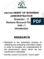 Department of Business Administration: Semester - II