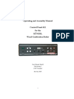 Operating and Assembly Manual Control Panel 412 For The Künzel Wood Gasification Boiler