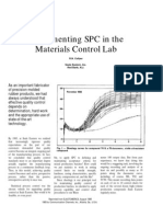 Implementing SPC in The Materials Control Lab