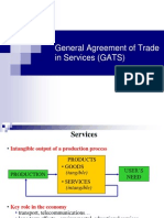 General Agreement of Trade in Services (GATS)