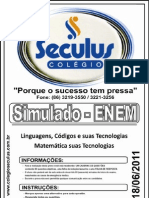 Simulado Enem - Linguagens, Códigos - Matemática e Suas Tecnologias