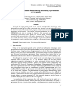 A Proposed Instrument Dimensions For Measuring E-Government Service Quality