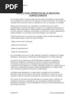 1-Estructura Operativa de La Industria Confeccionista