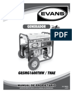 Manual de Operacion de Generador Electrico Evans