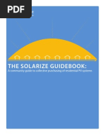 The Solarize Guidebook:: A Community Guide To Collective Purchasing of Residential PV Systems