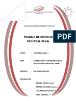 Jurisdicción y Competencia en El Proceso Penal Peruano