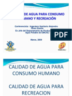 Calidad de Agua para Consumo Humano y Recreacion-Unidades Residenciales 2