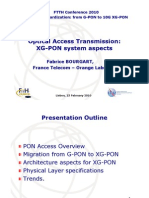 XGPON Optical Access Transmission