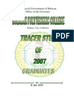 Tracer Study Graduates of 2007