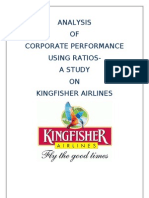 Analysis OF Corporate Performance Using Ratios-A Study ON Kingfisher Airlines