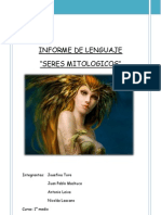 Seres Mitologicos Informe