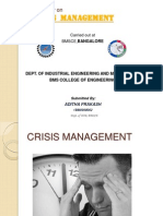 Crisis Management: A Seminar On