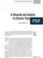 A Filosofia Da Historia No Doutor Fausto