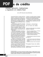 Títulos de Crédito. Utilidad, Aplicación, Implicaciones y Regulación en Materia Fiscal