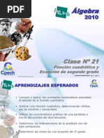 Clase 21 Matematica Cpech - Funcion Cuadratica (OliverClases)