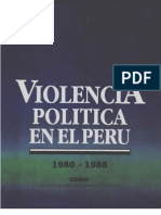 Violencia Politica en El Peru 1980 1988 DESCO Tomo II