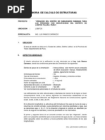 Memoria de Calculo Estructuras Centro de Rehabilitacion