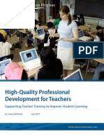 High-Quality Professional Development For Teachers